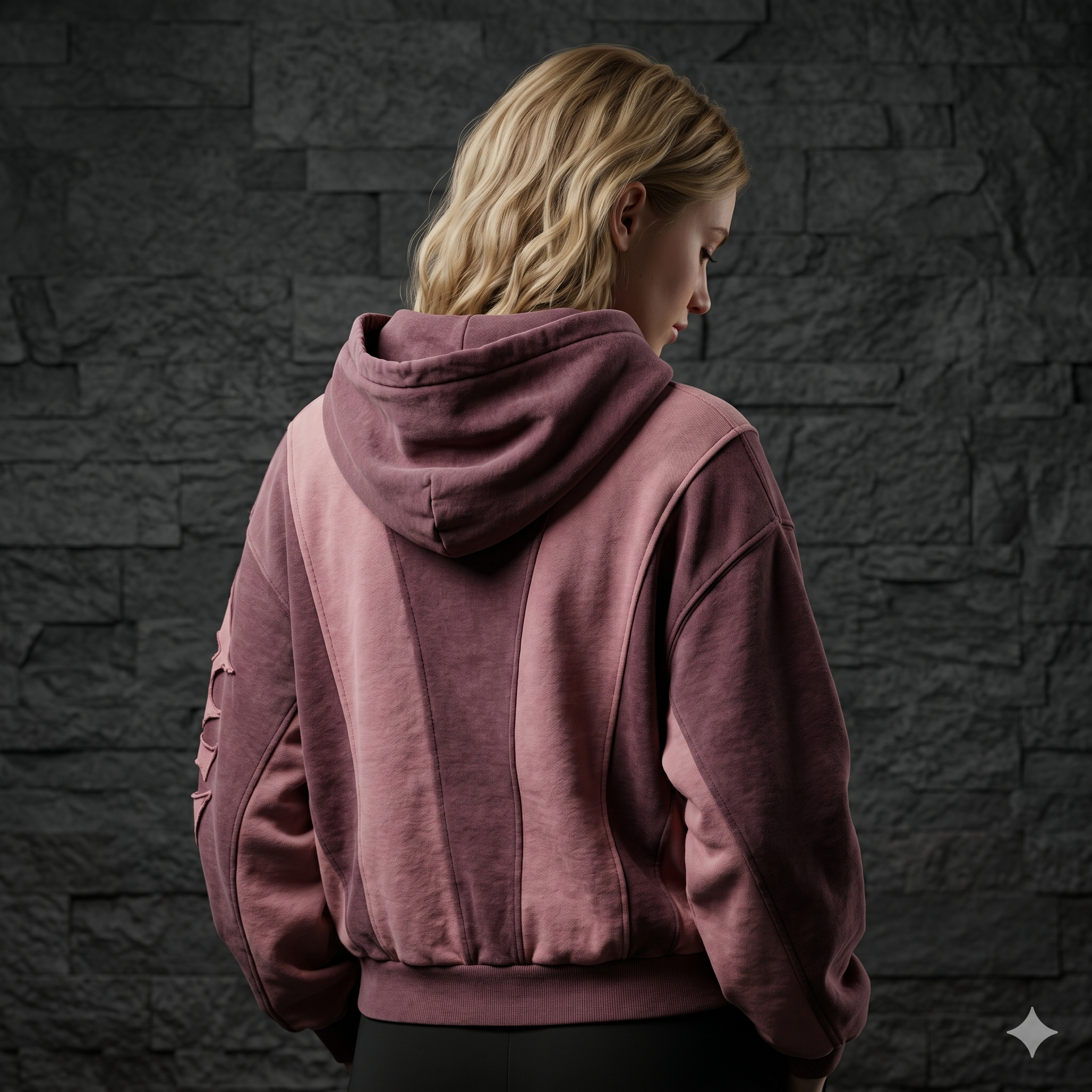 Urban Collage Patchwork Embroidered Hoodie