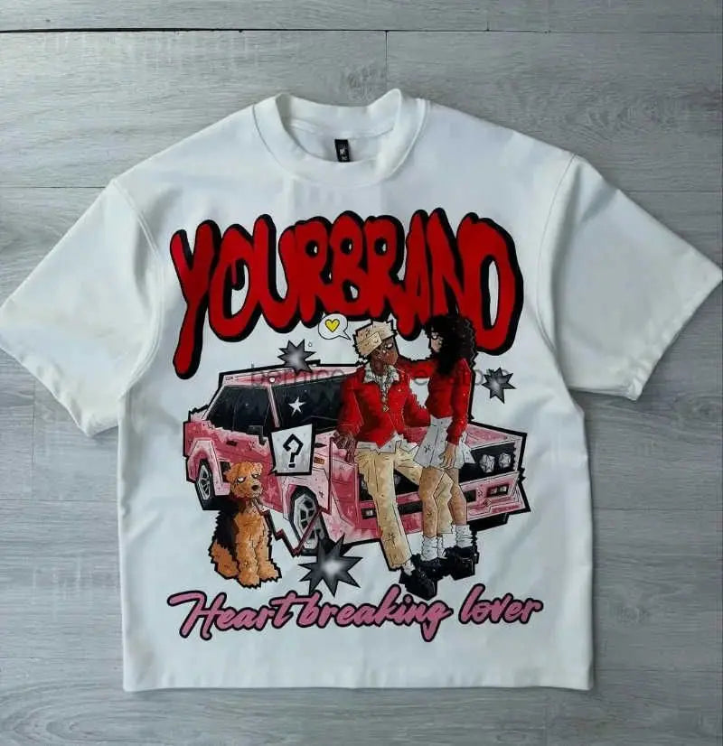Harajuku Cartoon Retro Street Tee