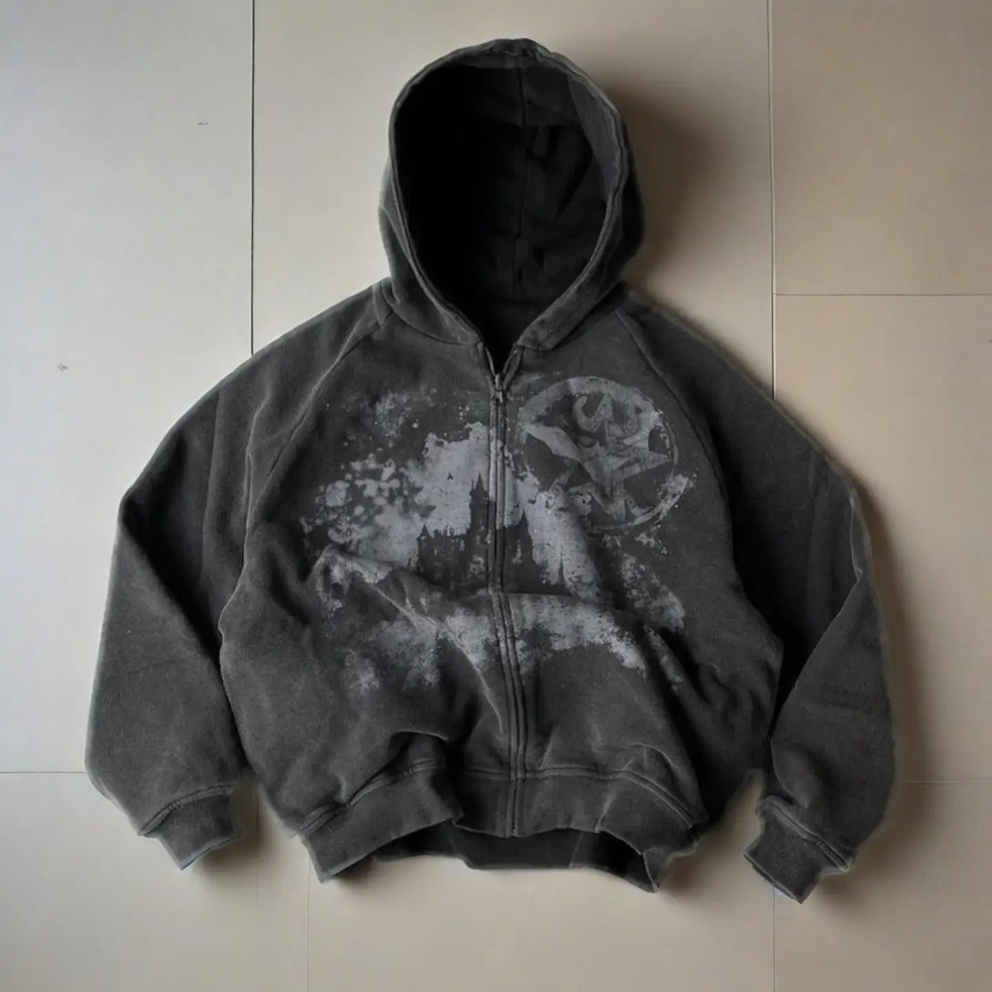 Gothic Punk Star Hoodie Retro